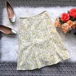 GAP Stretch Floral Midi Skirt